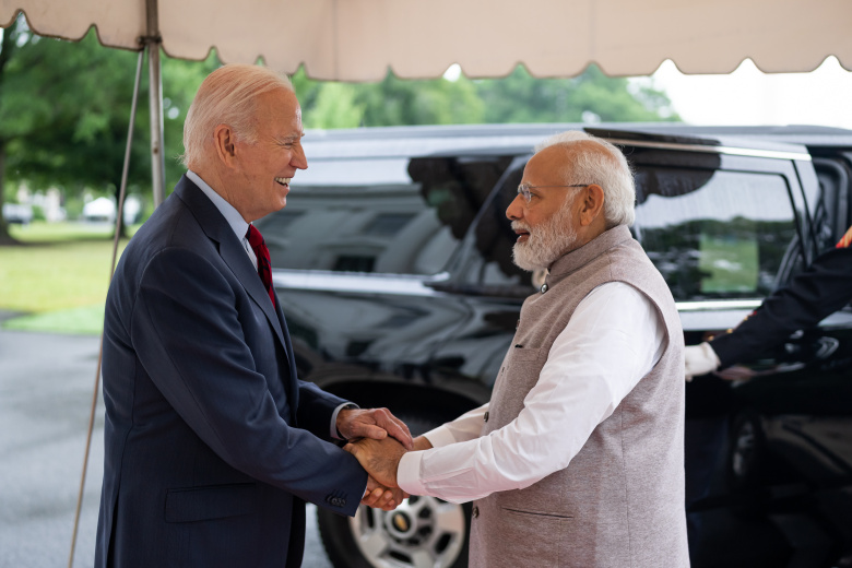 Президент США Джо Байден и премьер-министр Индии Нарендра Моди