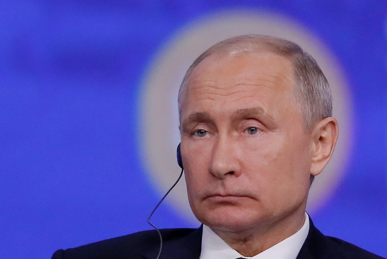 Владимир Путин на сессии Петербургского экономического форума, 7 июня 2019 года. Фото: Maxim Shemetov / Reuters