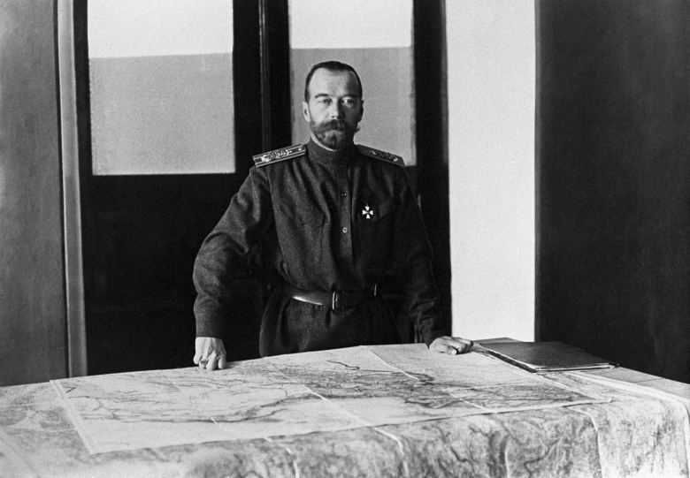 Николай II в Ставке верховного главнокомандующего, Могилев, 1915. Фото: РИА Новости