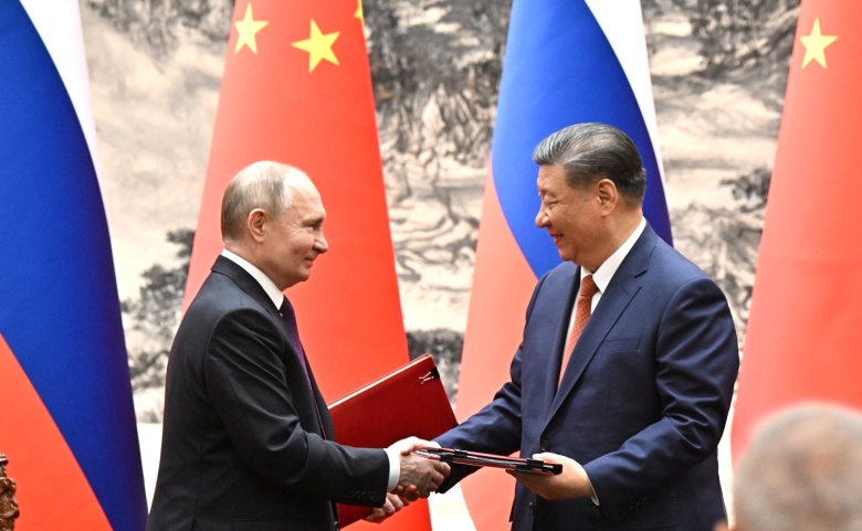 Си Цзиньпин и Владимир Путин в Пекине, 16 мая 2024 года
