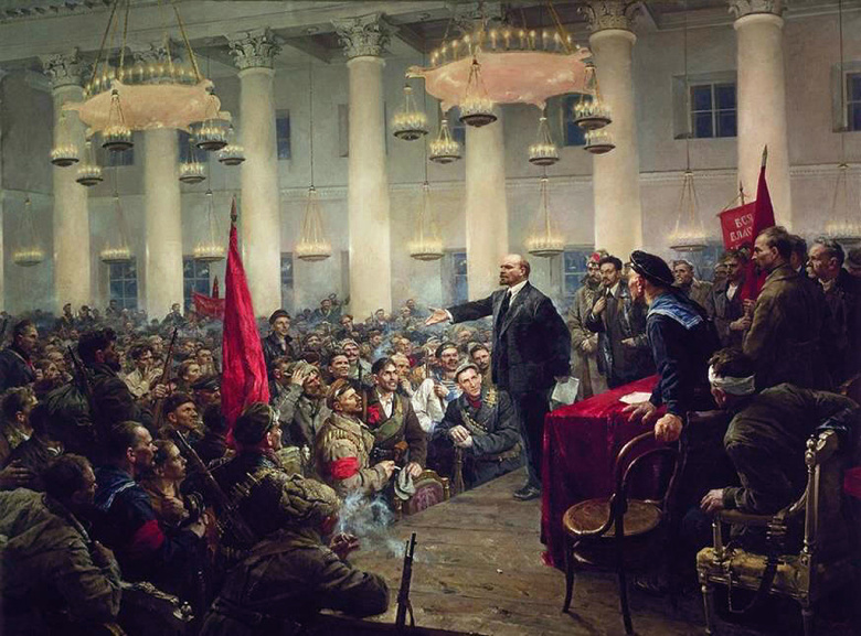 Владимир Серов. Выступление В.И. Ленина на II Всероссийском съезде Советов
