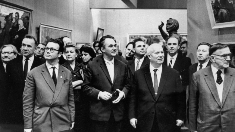 Никита Хрущёв в Манеже. 1 декабря 1962 года
