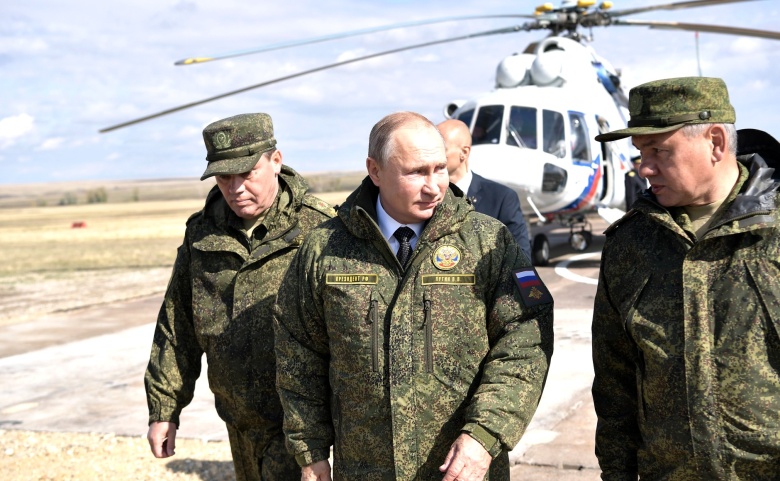 Путин на военных учениях «Центр-2019»