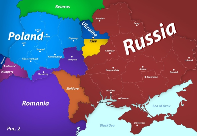 Карта, опубликованная Дмитрием Медведевым