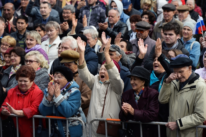 Митинг против повышения пенсионного возраста в Абакане. Фото: Александр Кряжев / РИА Новости