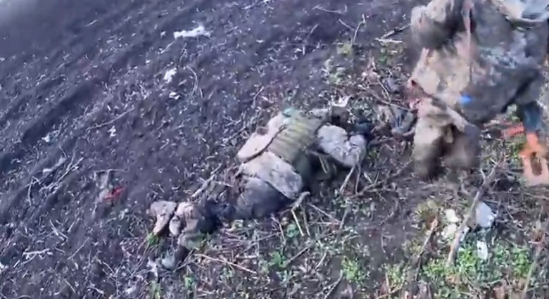 Труп российского военного в Украине