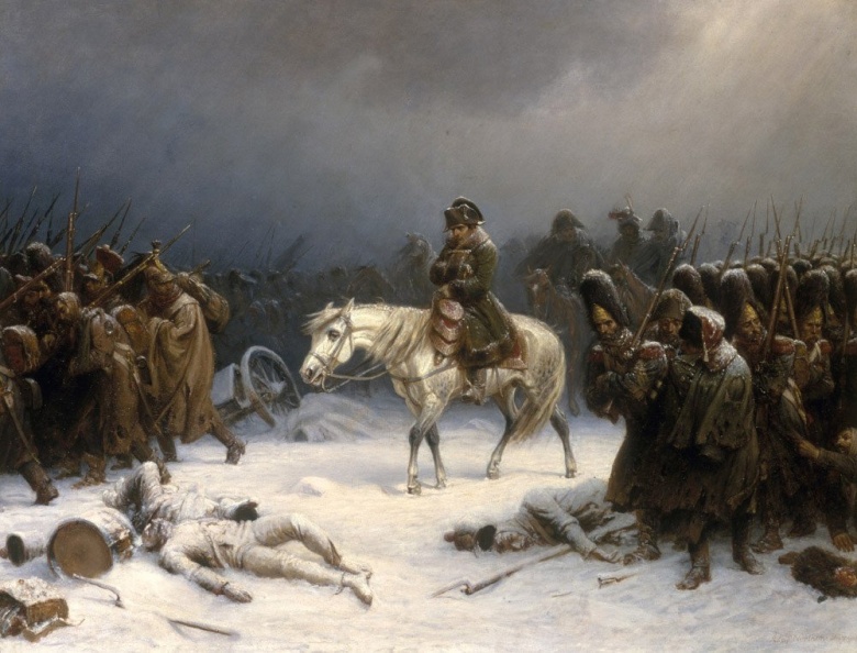 Отступление Наполеона из Москвы. Адольф Нортен, 1851 год