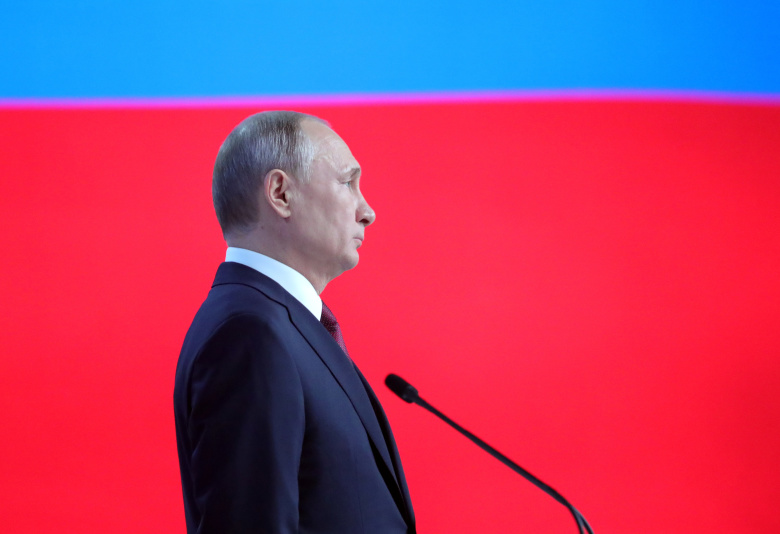 Послание Владимира Путина Федеральному собранию. Фото: Mikhail Klimentyev / Kremlin / Reuters