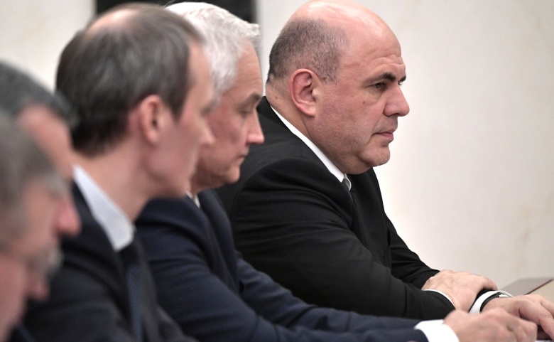 Михаил Мишустин на совещании президента с членами правительства. Фото: kremlin.ru