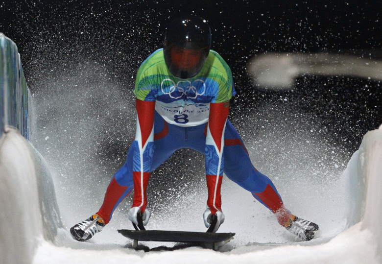 Скелетонист Александр Третьяков на Олимпийских играх в Ванкувере. Фото: Jim Young / Reuters