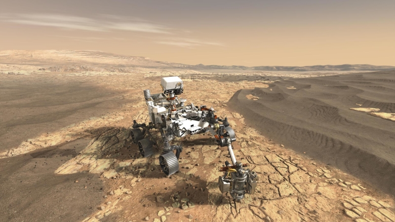 Марсианский планетоход  миссии «Марс-2020». Иллюстрация: nasa.gov