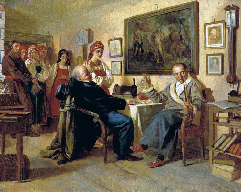 Николай Неврев. «Торг. Сцена из крепостного быта» (1866)