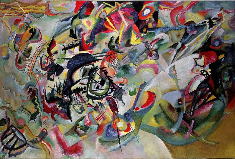 Кандинский В.В. Композиция VII. 1913. Холст, масло. 200 × 300, Третьяковская галерея.