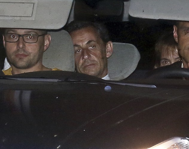 Николя Саркози во время задержания в 2014 году. Фото: REUTERS