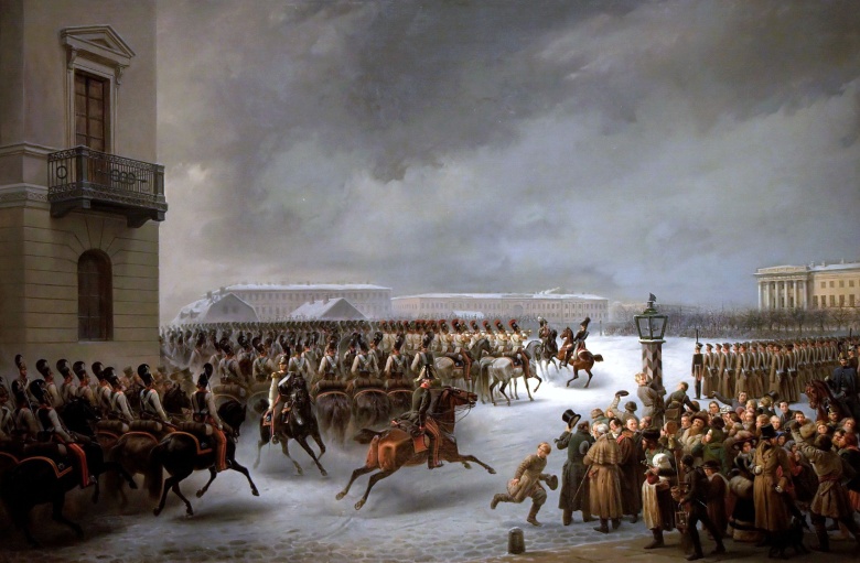 «Декабристы на Сенатской площади», картина В.Ф. Тимма