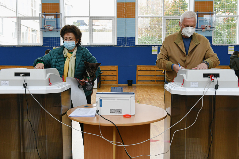 Выборы в Государственную думу 19 сентября 2021. Фото: Evgeny Sinitsyn / Xinhua