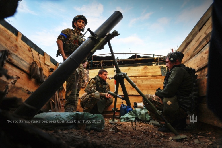 Бойцы сил территориальной обороны Украины