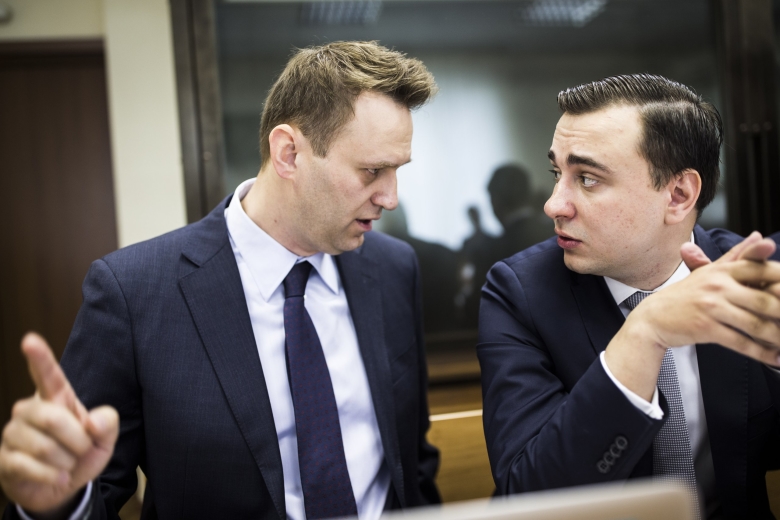 Алексей Навальный и Иван Жданов. Фото: Евгений Фельдман / Кампания Навального