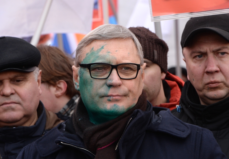 Михаил Касьянов на марше памяти Бориса Немцова. Фото: Илья Питалев / РИА Новости