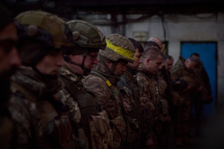 Украинские военнослужащие в Бахмуте