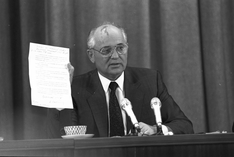 Первая пресс-конференция президента СССР Михаила Горбачева после возвращения из Фороса. Фото: Борис Бабанов / РИА Новости