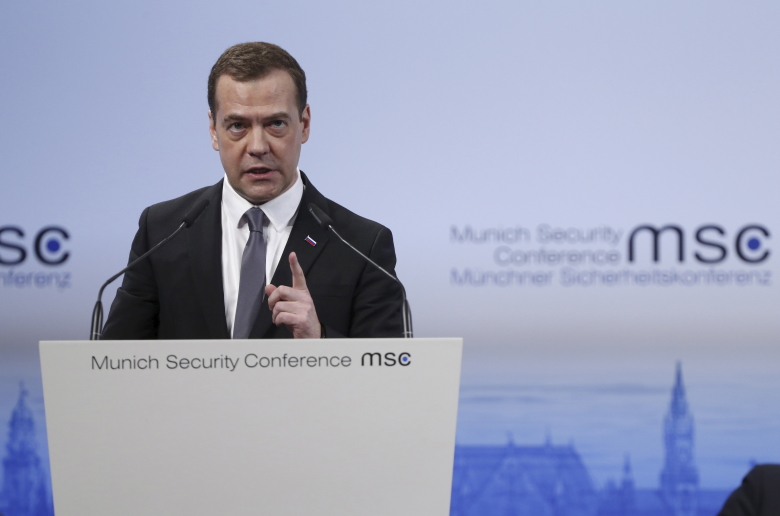 Дмитрий Медведев на Мюнхенской конференции по вопросам политики безопасности.