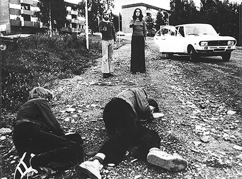 Следственный эксперимент по делу об убийстве Ахмеда Бучикджи. Лиллехаммер, Норвегия, 1973