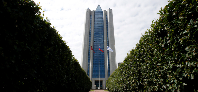 Вид на здание компании «Газпром»