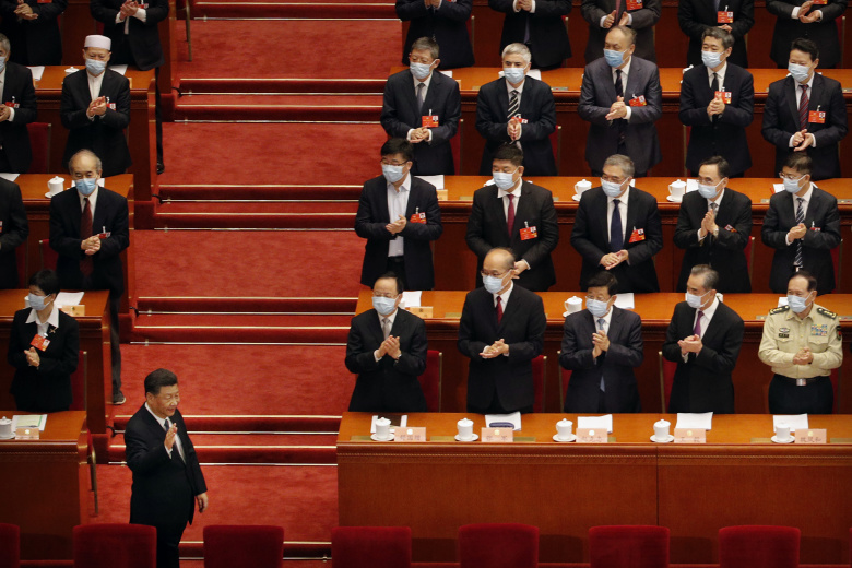 Си Цзиньпин на открытии 3-й сессии Всекитайского комитета Народного политического консультативного совета Китая. Фото: Andy Wong / AP / TASS