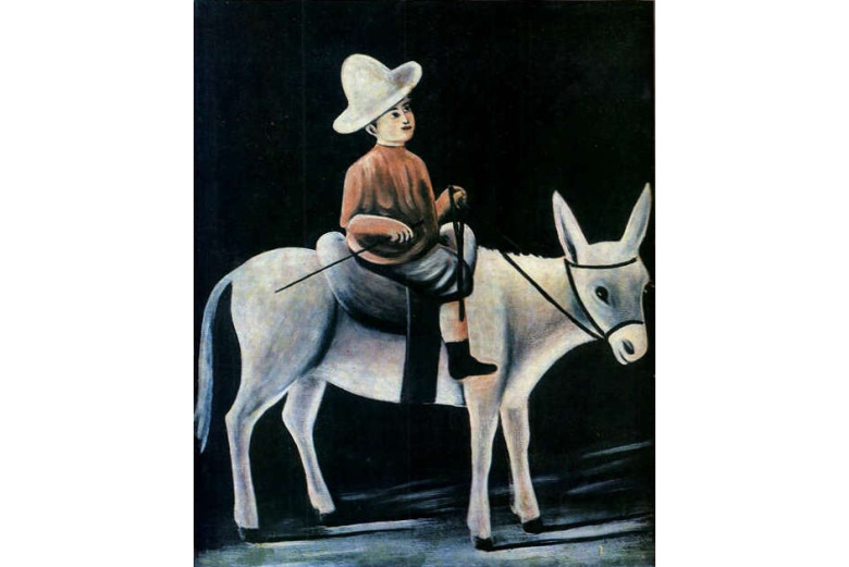 Нико Пиросмани. "Мальчик на осле", 1916 год