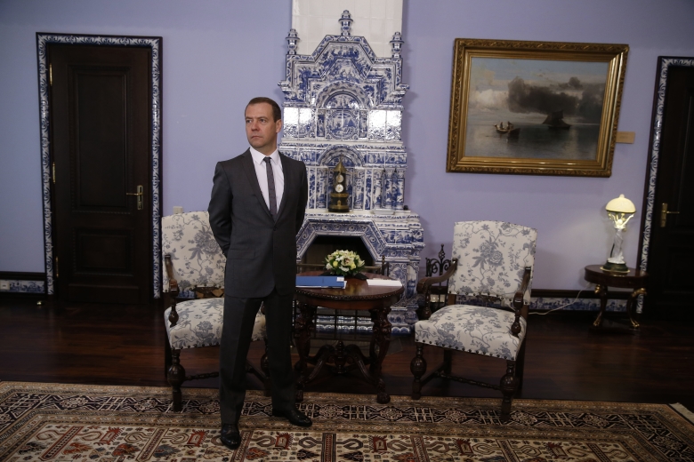 Дмирий Медведев в подмосковной резиденции "Горки". Фото: Дмитрий Астахов / РИА Новости