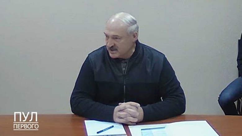 Александр Лукашенко в СИЗО. Фото: Пул Первого / telegram