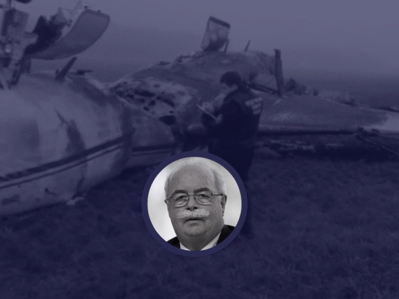 На месте крушения самолета «Фалькон» в аэропорту Внуково.