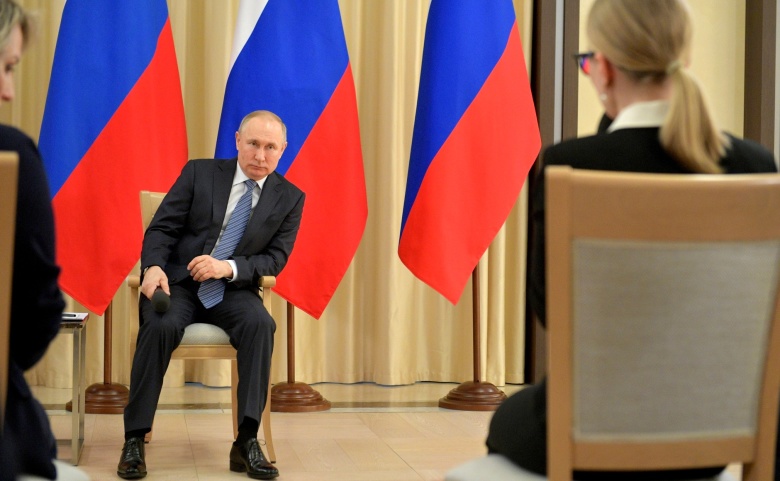 Владимир Путин на встрече с предпринимателями, 26 марта 2020 года. Фото: Kremlin.ru