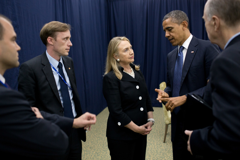 Джейк Салливан, Хиллари Клинтон и Барак Обама. Фото: Pete Souza / White House
