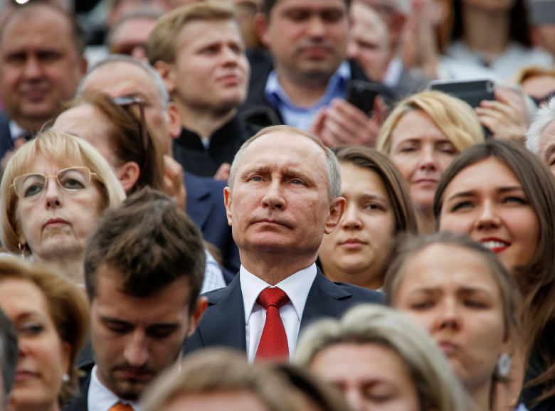 Владимир Путин на праздновании дня Москвы. Фото: Sergei Karpukhin / Reuters