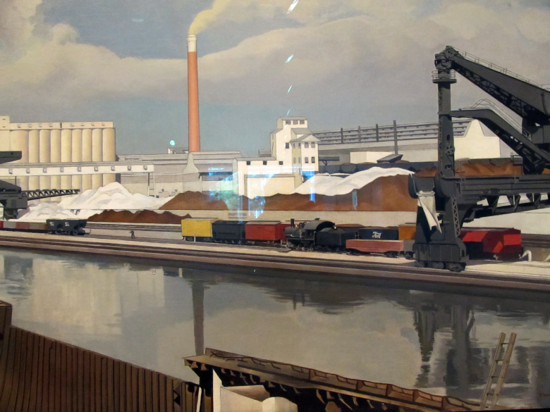 Индустрия: "Завод Форда в Дирборне", картиная Чарльза Шилера, 1927