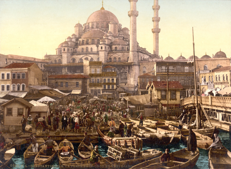 Новая мечеть и базар Эминёню, Константинополь,1895.