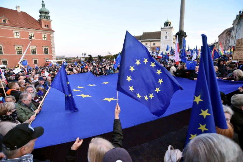 Митинг в поддержку ЕС в Польше