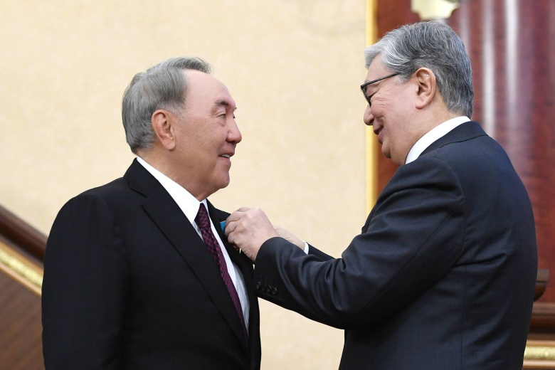 Нурсултан Назарбаев и Касым-Жомарт Токаев (справа), 2019 года. Фото: Akorda.kz / Global Look Press