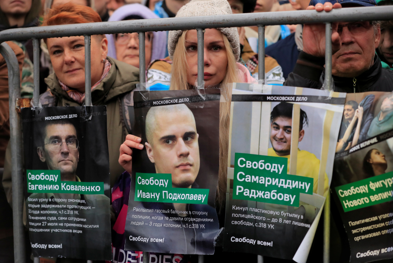 Митинг в поддержку осужденных по "московскому делу". Фото: Tatyana Makeyeva / Reuters