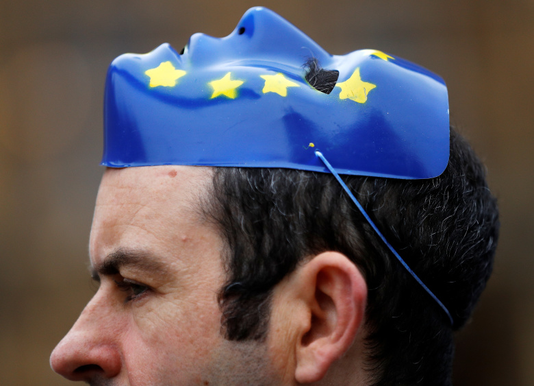 Протестующий против Brexit. Фото: Peter Nicholls / Reuters