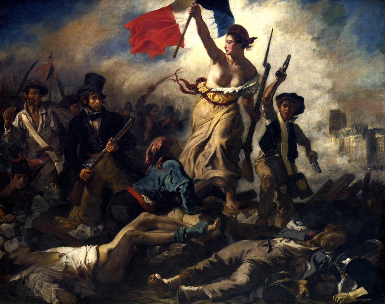 Эжен Делакруа. «Свобода, ведущая народ» (фр. La Liberté guidant le peuple), или «Свобода на баррикадах», 1830.