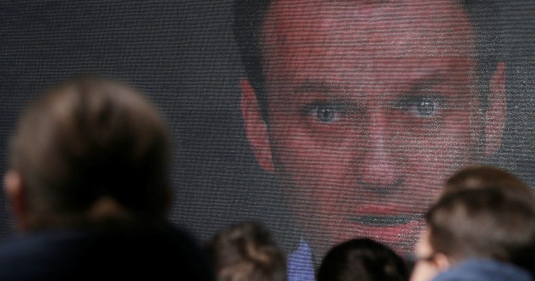 Выступление Алексея Навального. Фото: Maxim Shemetov / Reuters
