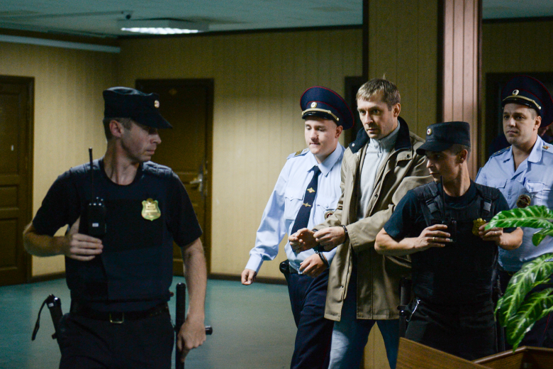 Дмитрий Захарченко в Пресненском суде города Москвы,