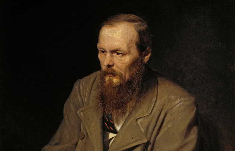 Достоевский. Фрагмент портрета работы Василия Перова, 1872