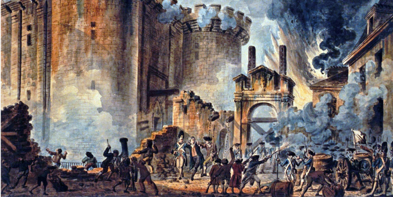 Жан-Пьер Уэль. Взятие Бастилии 14 июля 1789.