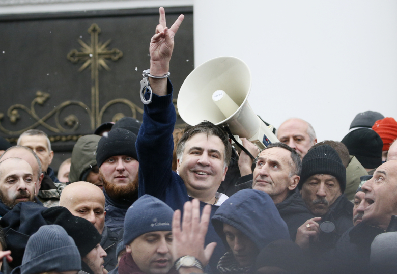 Михаил Саакашвили на митинге в Киеве. Фото: Gleb Garanich / Reuters