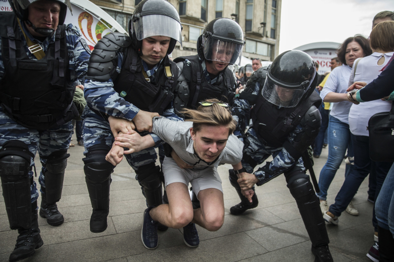 Антикоррупционный митинг в Москве. Фото: Евгений Фельдман для кампании Навального