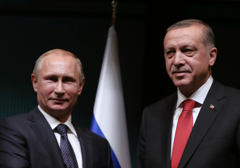 Владимир Путин и Реджеп Эрдоган в Анкаре.